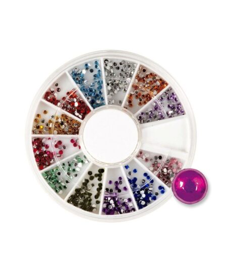 ruota pietrine strass decorazione unghie nail art