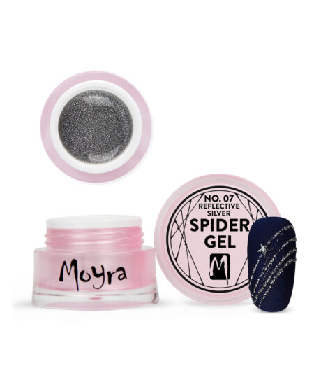 Moyra Spider Gel Reflective silver Spotlight