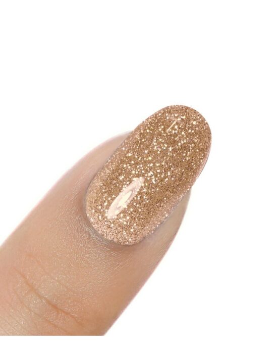 decorazione unghie nail art bronzo glitter