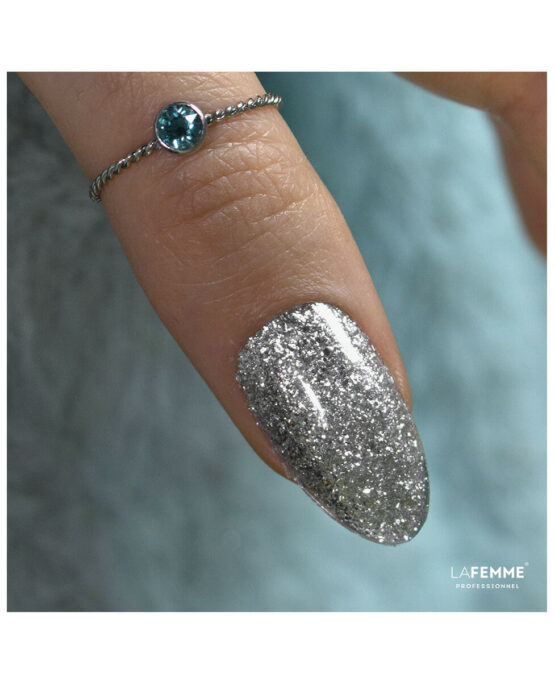 h219 grigio glitter flakes argento