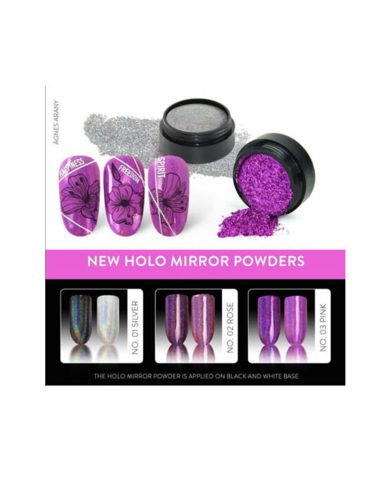 holo mirror powders nail art specchio decorazione unghie moda