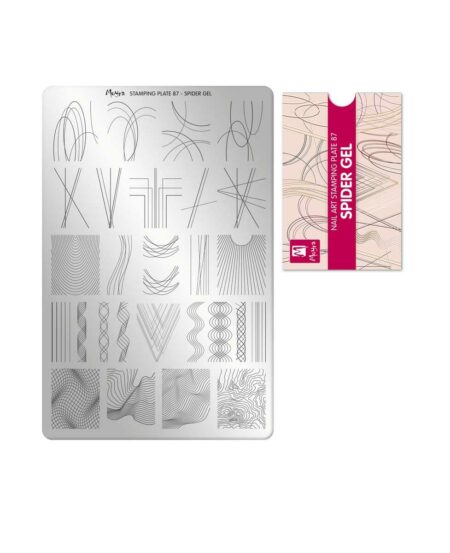 Spider Gel unghie piastra stamping 87