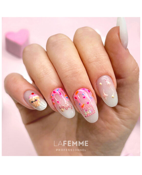 ice cream nailart