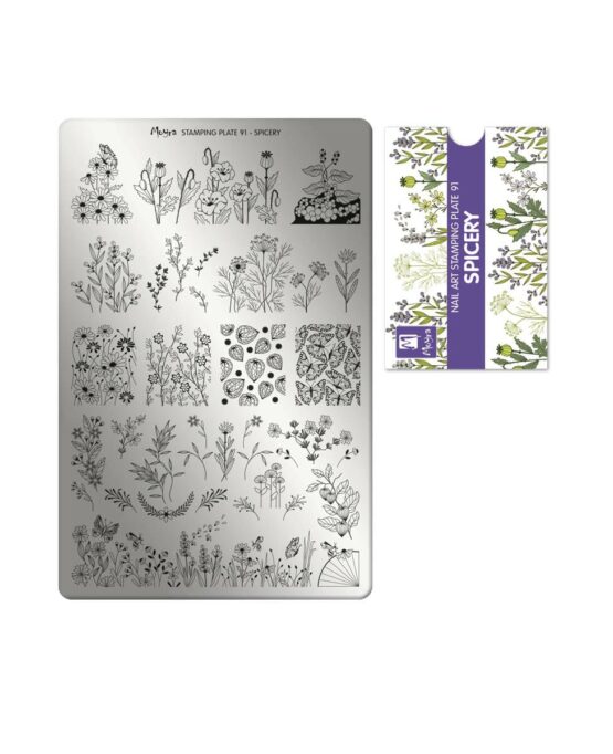 Stamping Moyra fiori e farfalle - 91 spicery moyra