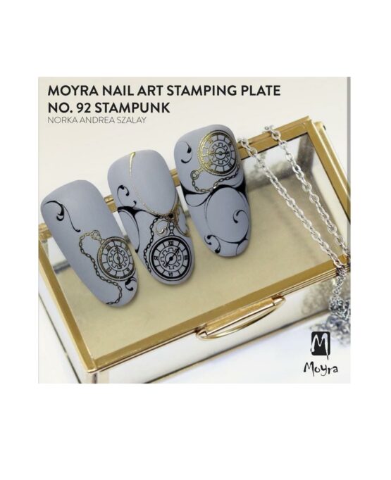 Stampunk 92 moyra nail plate stamping unghia