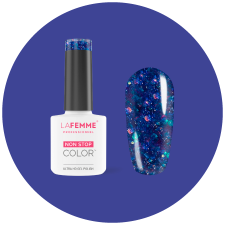 smalto semipermanente blu glitter natale 2020 la femme