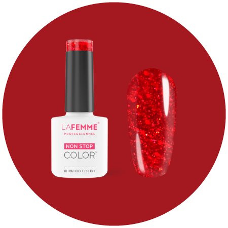 smalto rosso sparkly natale