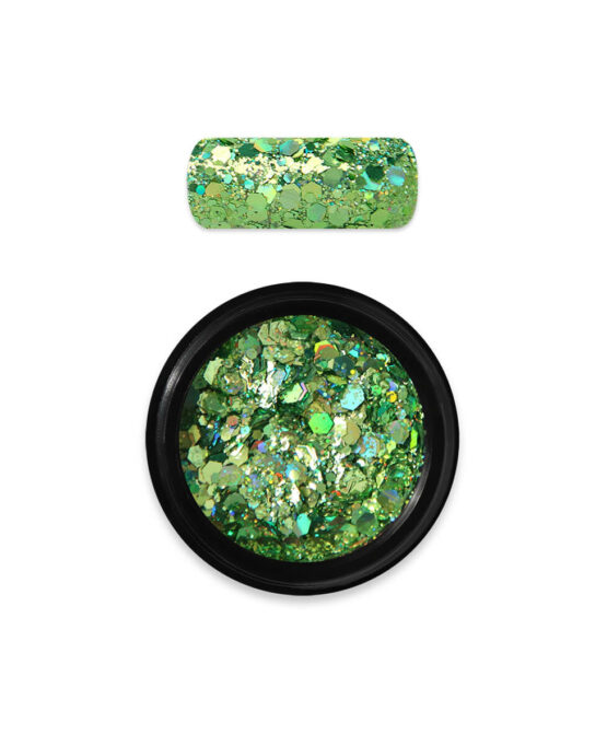 polvere glitter holo moyra verde 08