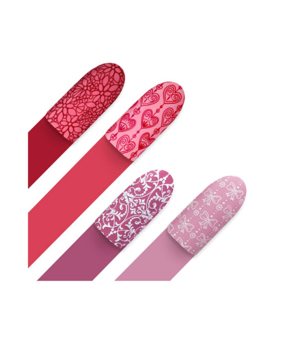 nail art con cuori valentine day moyra 74 romantique