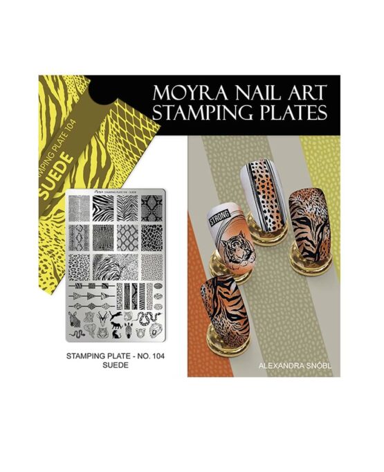 Nail Art Animalier Maculata Stamping 104 suede