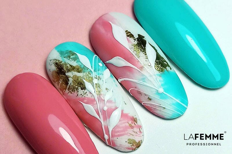 Tutorial Unghie Primavera - Brush Stroke Nail Art