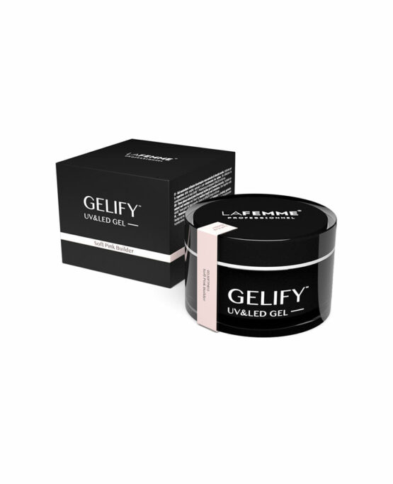 Gel Costruttore per Unghie Soft Pink Builder La Femme Gelify