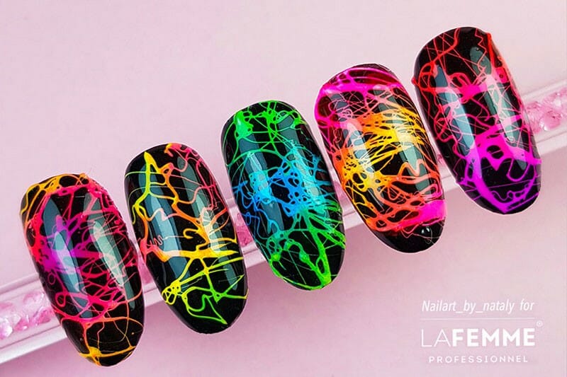 Gradient Spider Gel Nail Art – Il Tutorial