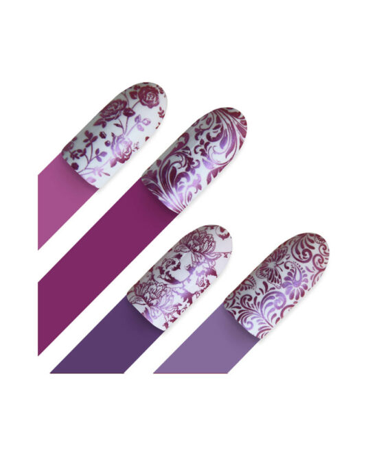 Idee Nail Art con Piastra Floeality3 Moyra Stamping