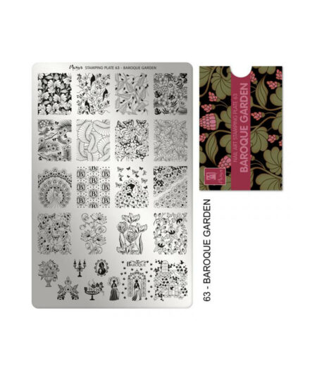 Piastra per Stamping Numero 63 Baroque Garden - Moyra