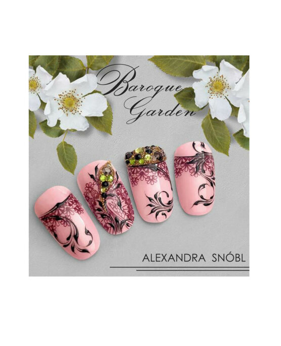 Unghie con Piastra Moyra 63 Baroque Garden Stamping Nails