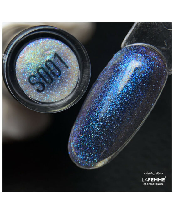 top coat shimmer blue