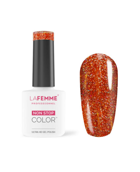 Exotic Glow Sermipermanente Smalto Arancio Scuro Glitter La Femme 285