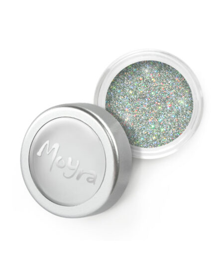 Glitter Powder Argento Olografico Effetto Zucchero