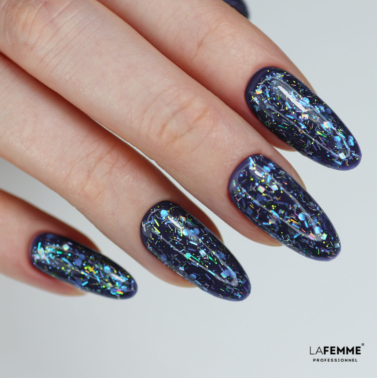 Idee carnevale smalto semipermanente LA femme H244 Z001 Glitter Parade