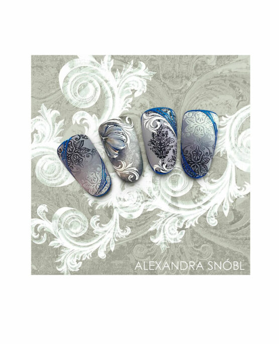 Damask Drapery 2 Idee Nail Art Alexandra Snobl Aleas Piastra Moyra 43