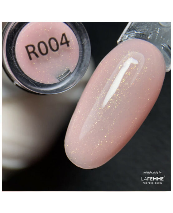 Base Rubber R004 glitter peach