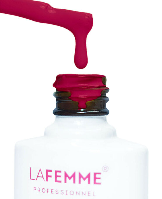 Gel color unghie rosso melograno - H309 La Femme Nails