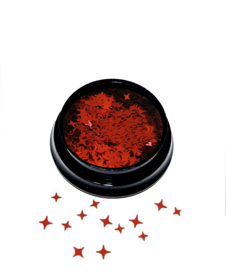 Decorazioni sottili Holographic Stars - Rosso