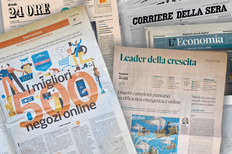 Aleas “Stella dell’Ecommerce” per il Corriere della Sera e “Leader della Crescita” per il Sole 24 Ore