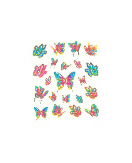 Water decal farfalle multicolor primavera