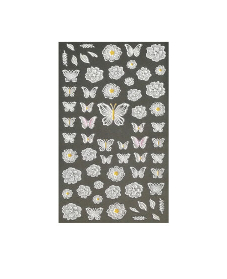 Sticker 3D a forma di farfalla Spring Decorations White