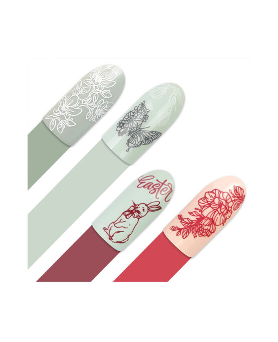 Piastra Stamping Moyra® 130 - In Bloom - nailart manicure smalto design