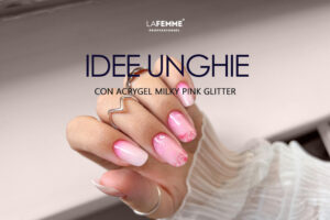 IDEE UNGHIE ARCYGEL MILkY PINK GLITTER