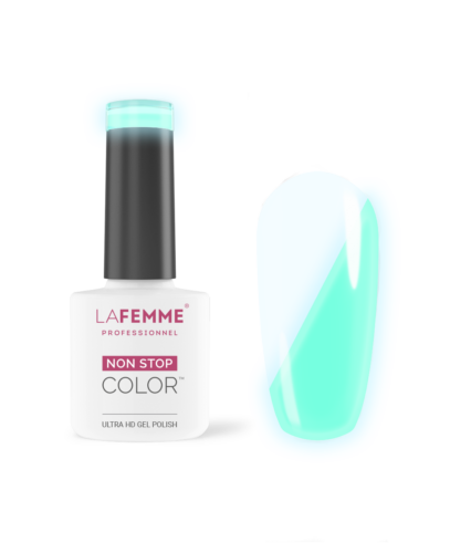 smalto semipermanente fluorescente bianco azzurro glow in the dark gel polish estate party z018 hot flirt