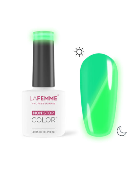 smalto semipermanente fluorescente verde glow in the dark