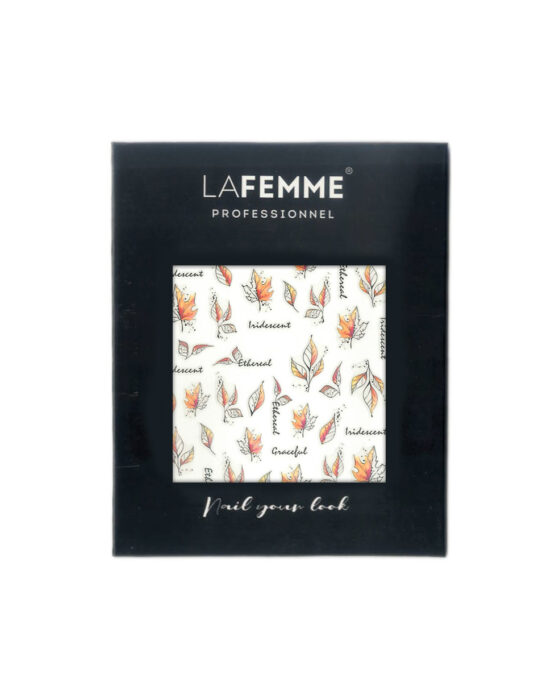 Sticker per unghie -Do not leaf me - nailart autunno foglie scritte chic manicure fall 2023 1