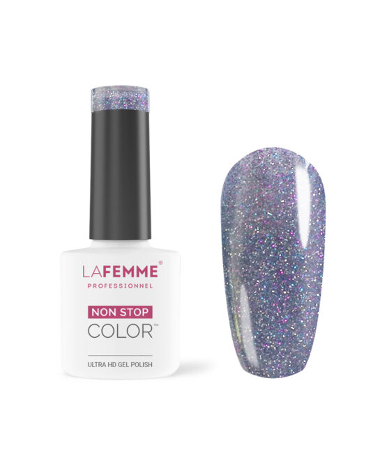 Smalto Semipermanente viola Glitter LaFemme