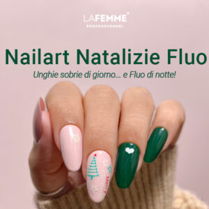 Copertina immagine nailart natalizia fluo