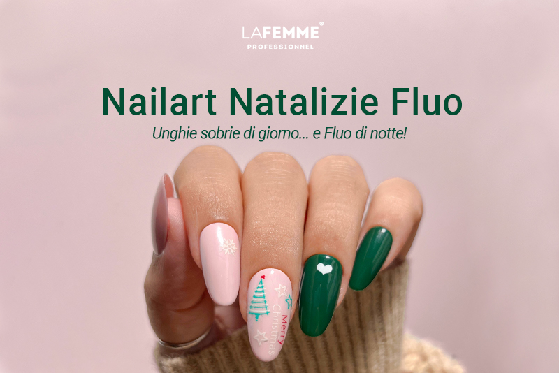 Copertina immagine nailart natalizia fluo