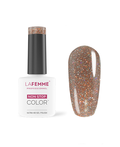 z019-marrone-glitter- Let It Glow - La Femme Xmas Collection 2023