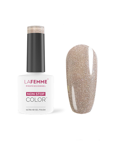 z020-beige-glitter-- Let It Glow - La Femme Xmas Collection 2023