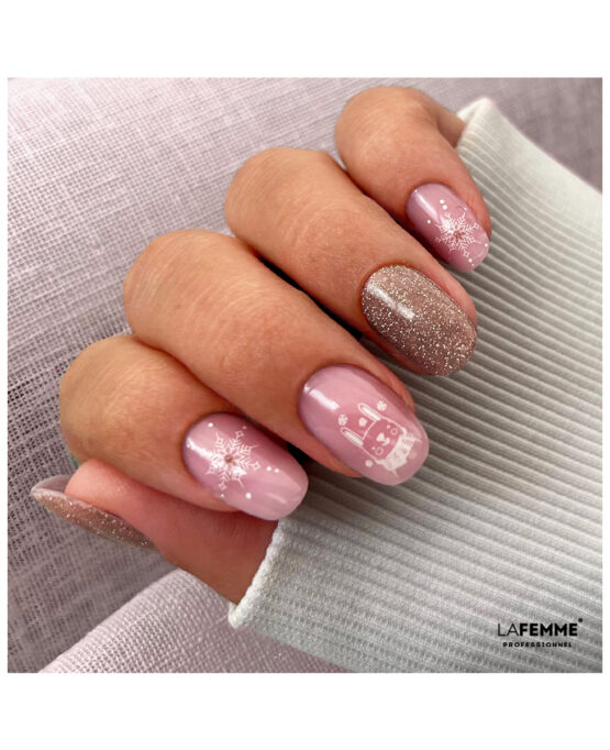 nailart invernale con stamping