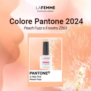 Smalto Semipermanente Unghie Peach Fuzz - Colore Pantone 2024