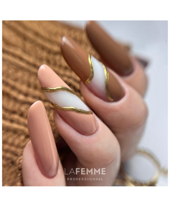 Nailart toni caldi nude