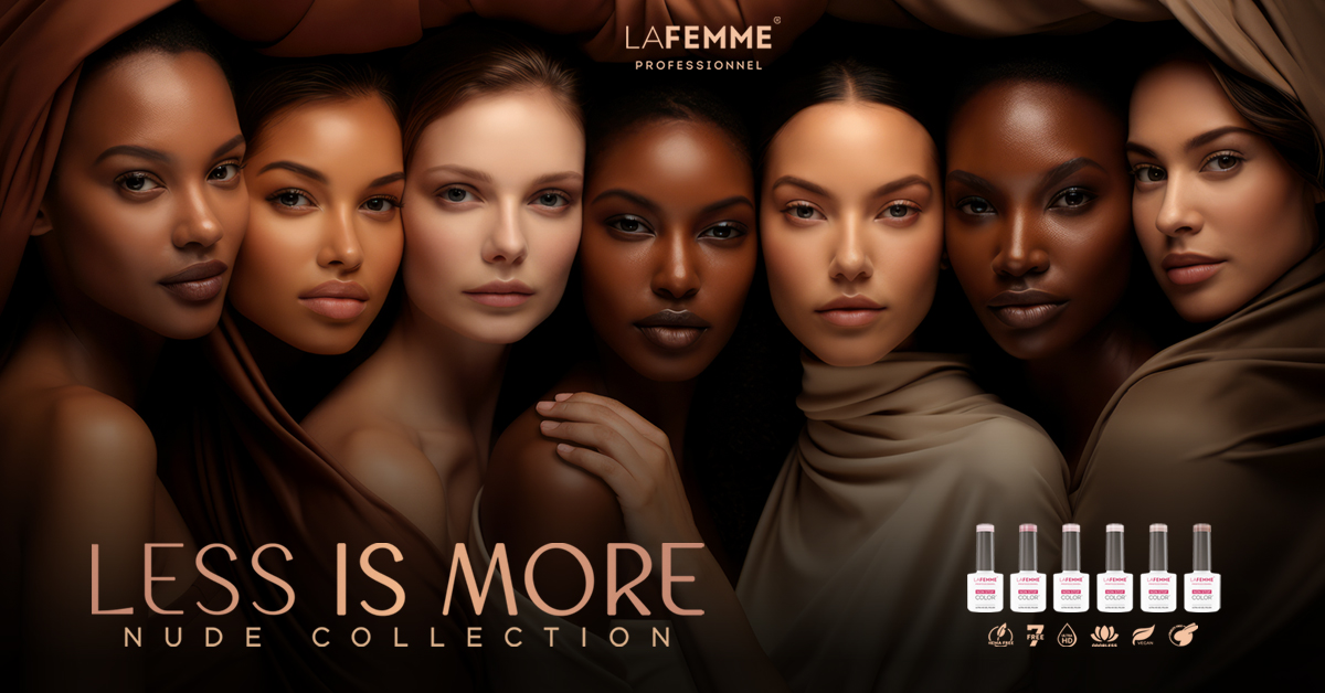 smalti semipermanenti nude collection less is more la femme