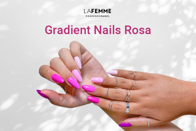 Gradient Nails Rosa