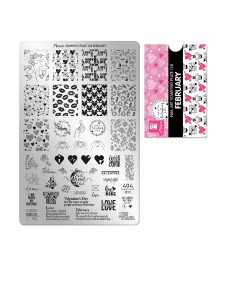 piastra per stamping cuori - design bocche amore love san valentino