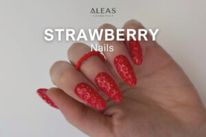 3D Strawberry Nails