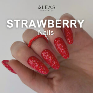 3D Strawberry Nails