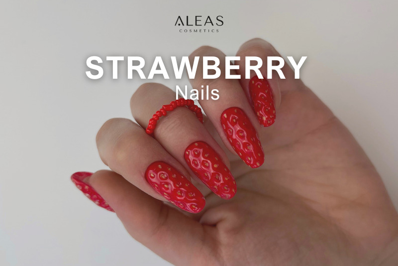 3D Strawberry Nail Art – Tutorial